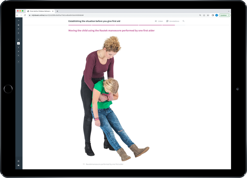 Eerste Hulp aan Kinderen Herhaling Engels E-learning Moving The Child