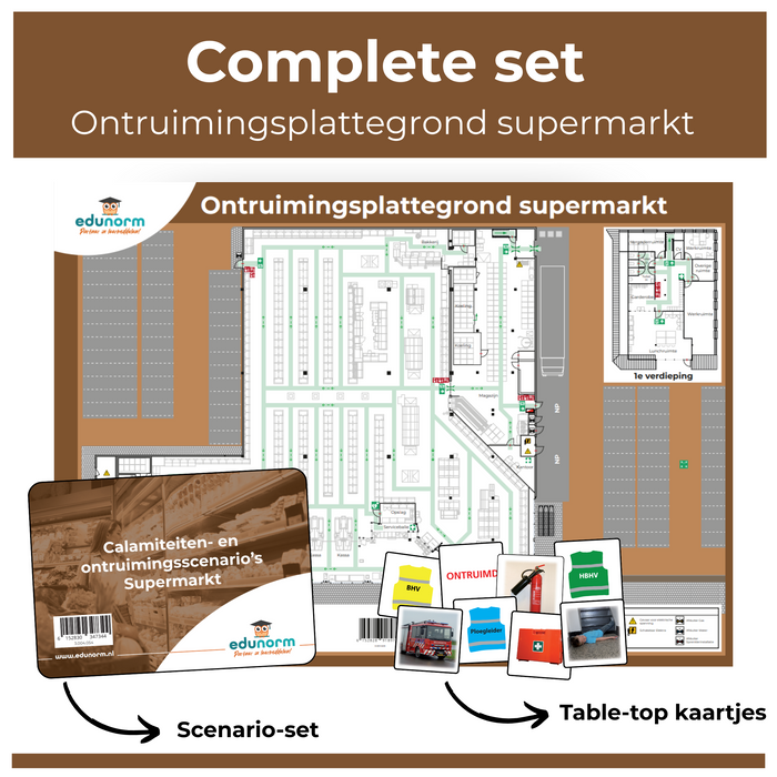 Table-top set supermarkt compleet