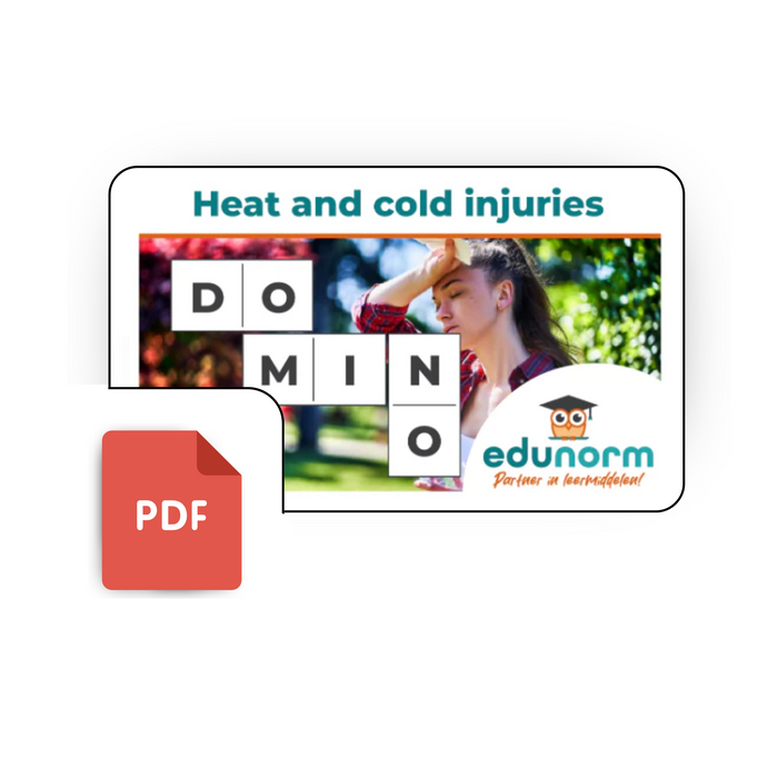 Digitaal Dominospel Heat and Cold Injuries (Engels)