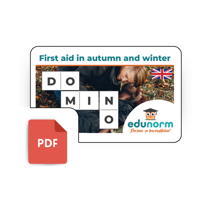 Digitaal Dominospel First Aid in Autumn and Winter (Engels)