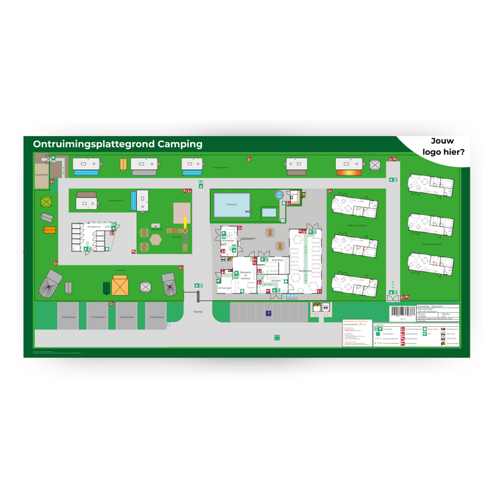 Ontruimingsplattegrond Camping - Norm NEN-EN-ISO 7010