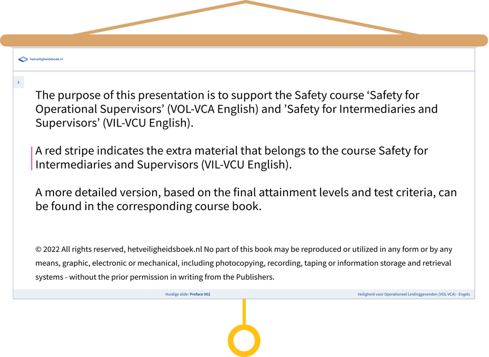 (VOL-VCA) Engels Presentatie Preface