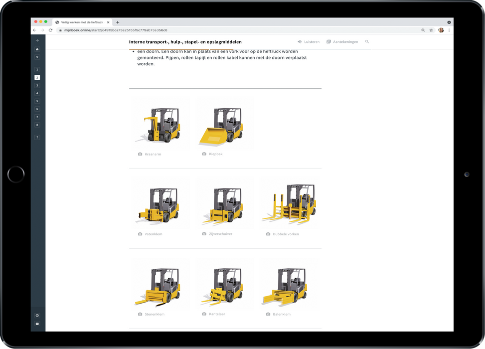 Veilig werken met de heftruck E-learning Interne Transport