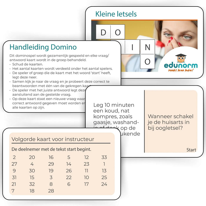 Dominospel Kleine letsels
