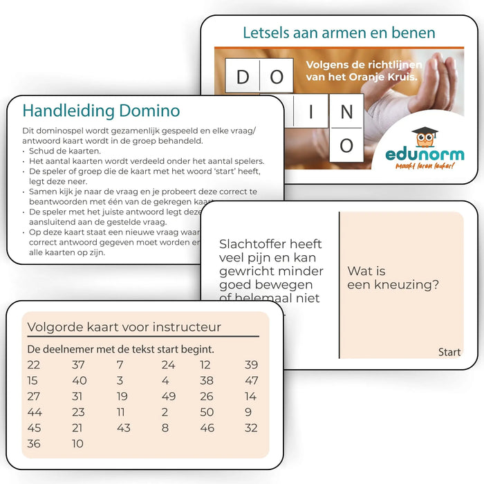 Dominospel Letsels aan Armen & Benen
