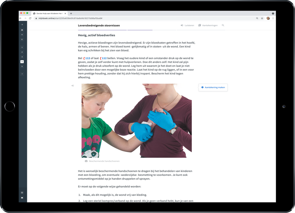 Eerste Hulp aan Kinderen Herhaling E-learning