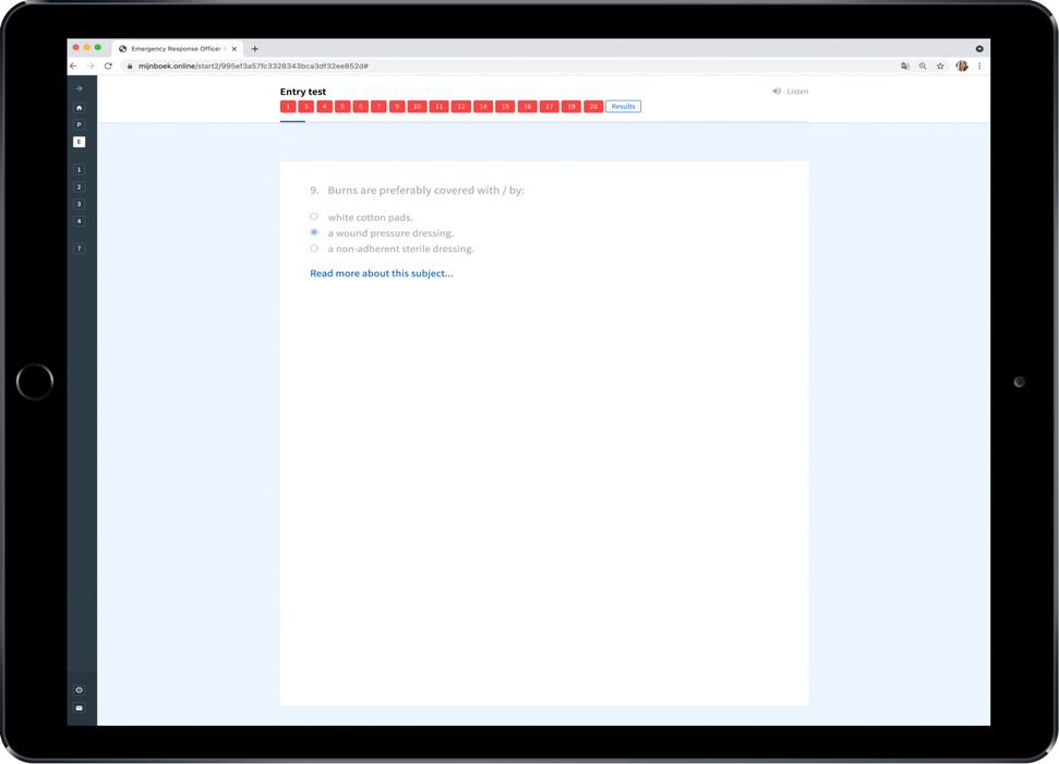 Bedrijfshulpverlener (BHV) Herhaling Engels E-learning