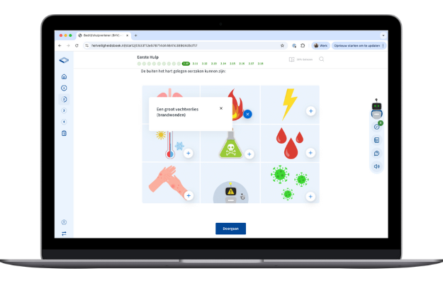 BHV e-learning flashcards