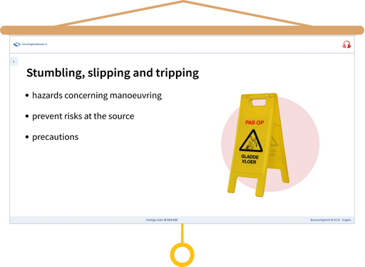 Basisveiligheid (B-VCA) Engels Presentatie Stumbling, Slipping and tripping