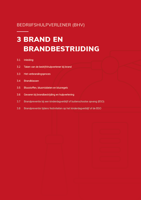 Bedrijfshulpverlener cursusboek (BHV) 3 Brand en Brandbestrijding