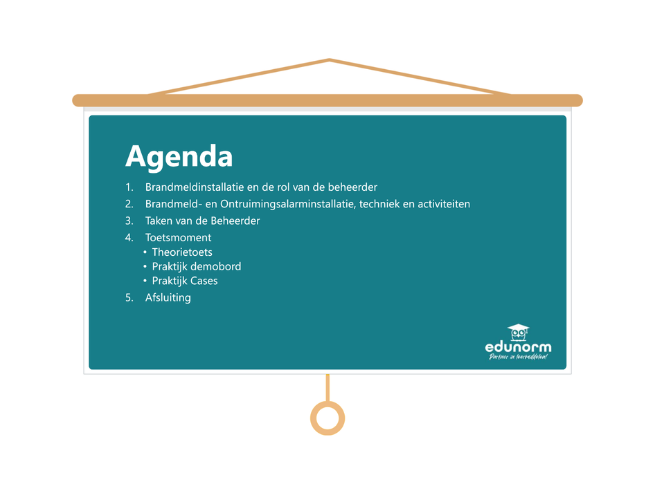 Beheerder Brandmeld- en Ontruimingsalarminstallatie Les presentatie
