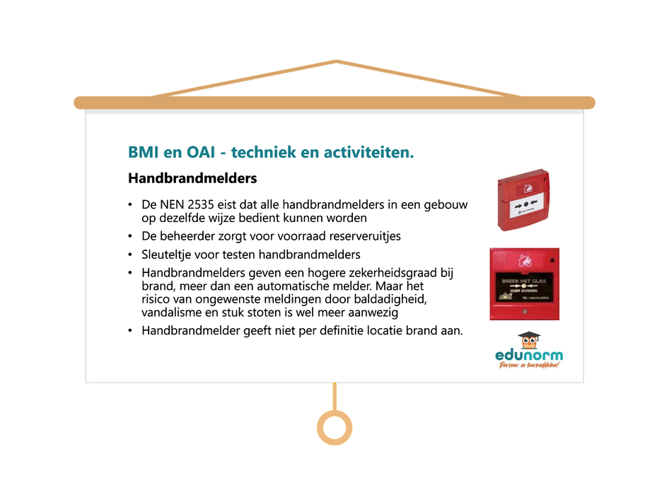 Beheerder Brandmeld- en Ontruimingsalarminstallatie Les presentatie