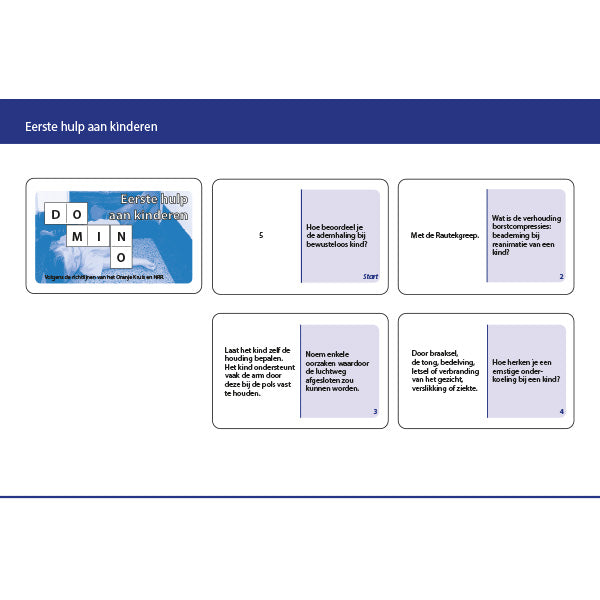Digitaal Dominospel Eerste hulp aan kinderen 2021