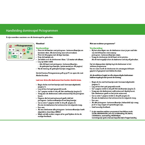 Digitaal Dominospel Pictogrammen