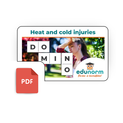 Digitaal Dominospel Heat and Cold Injuries (Engels) PDF