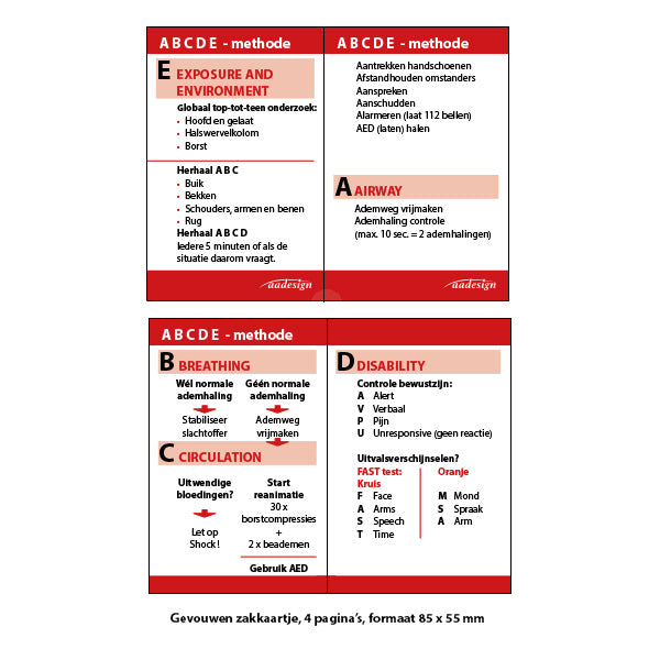 ABCDE-methode zakkaartjes