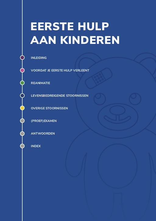 Eerste Hulp aan Kinderen Cursusboek Inhoud