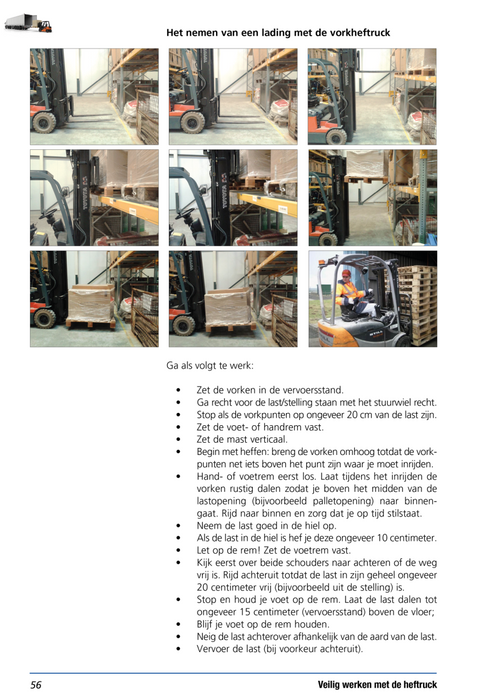 Heftruck Cursusboek Lading Vorkheftruck
