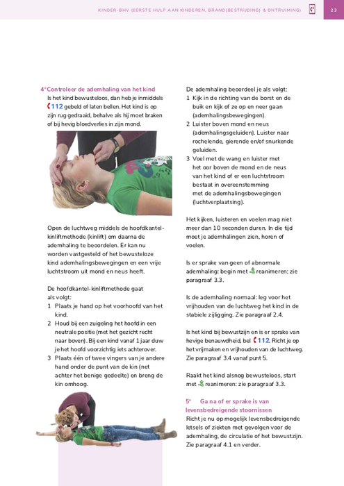 Kinder-BHV Cursusboek Voordat je eerste hulp verleent