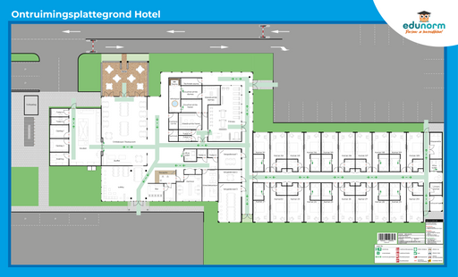 Ontruimingsplattegrond Hotel 7010