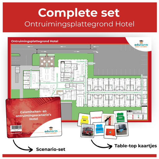 Ontruimingsplattegrond Hotel Complete Set