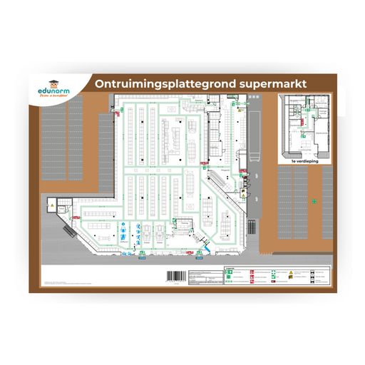Ontruimingsplattegrond Supermarkt 