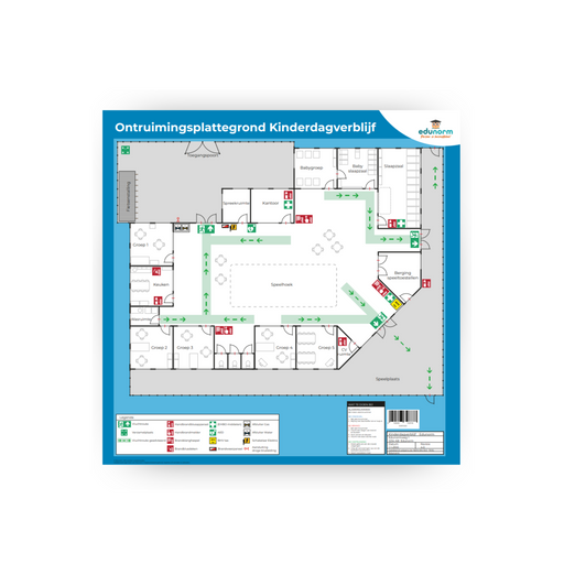 Ontruimingsplattegrond kinderdagverblijf