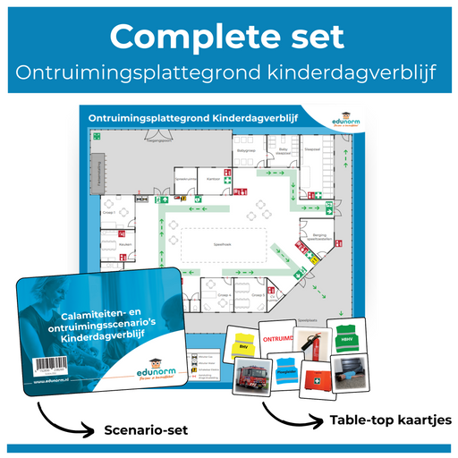 Ontruimingsplattegrond kinderdagverblijf complete set