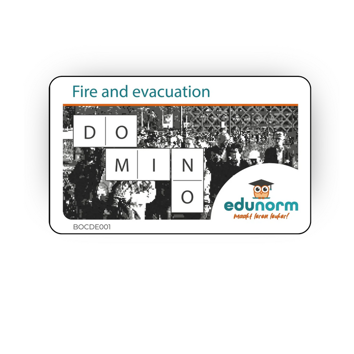 Dominospel Fire and Evacuation – Engelstalig