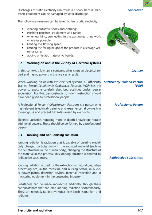 VCA-Combi Engels Cursusboek Electricity And Radiation