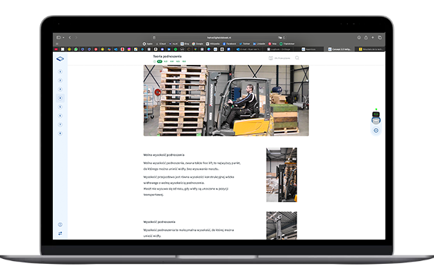 Veilig werken met de heftruck Pools E-learning