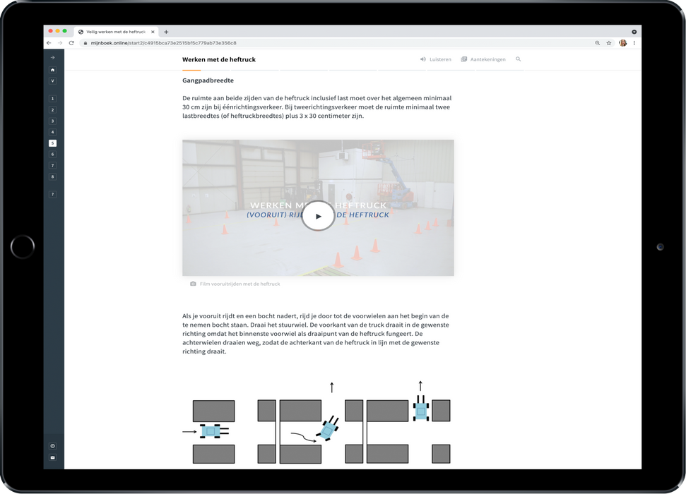 Veilig werken met de heftruck E-learning Werken met de heftruck
