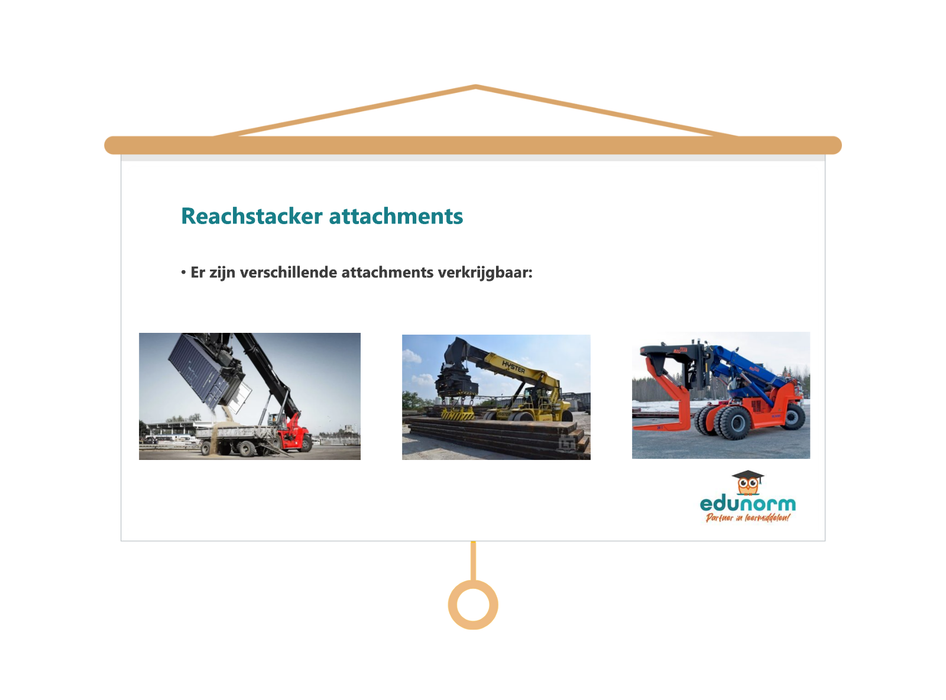 Veilig werken met de Reachstacker Les presentatie