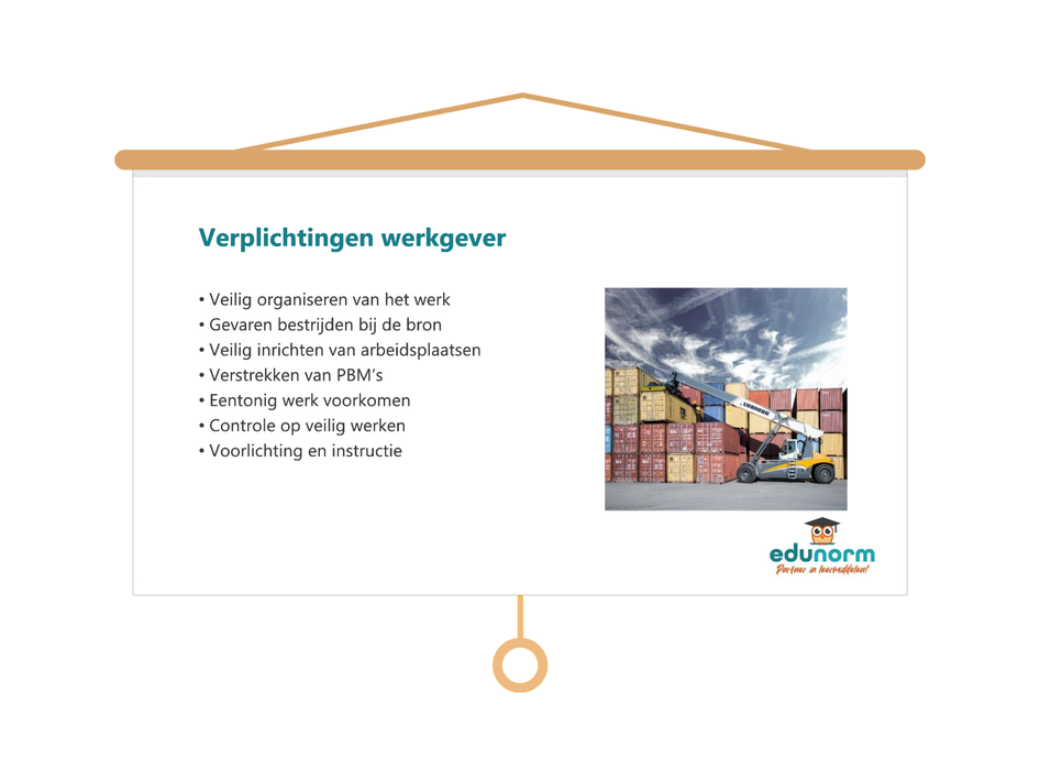 Veilig werken met de Reachstacker Les presentatie