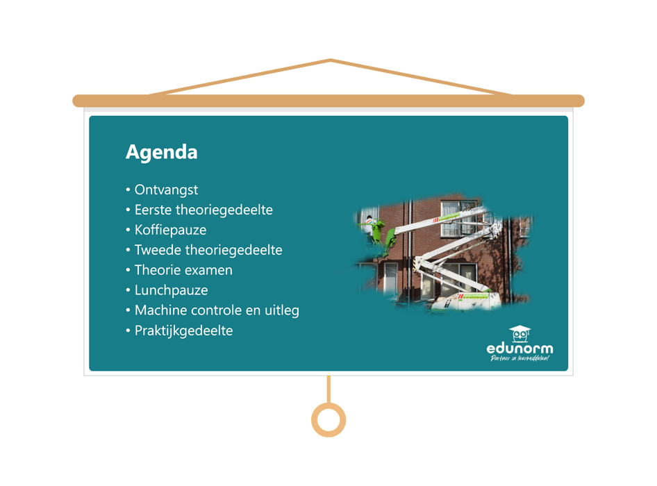 Veilig werken met de Hoogwerker Les presentatie