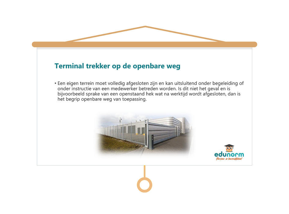 Veilig werken met de Terminal Trekker Les presentatie