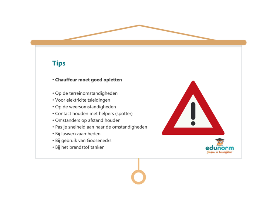 Veilig werken met de Terminal Trekker Les presentatie