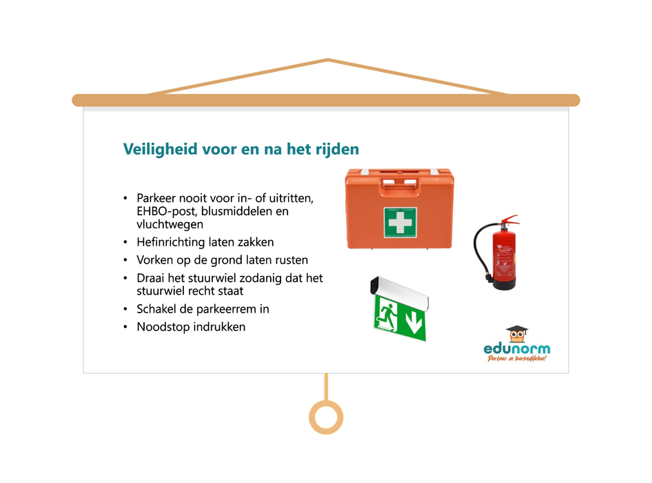 Veilig werken met de Zijlader Les presentatie