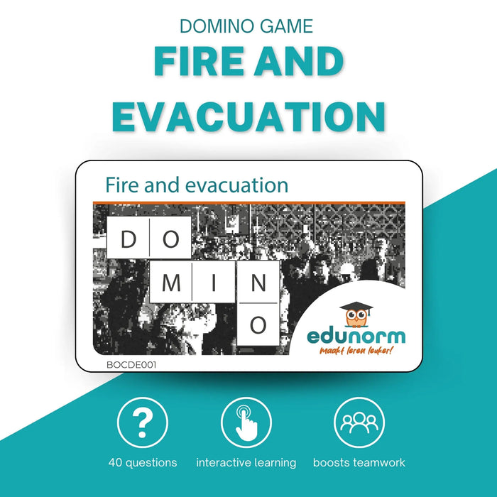 Dominospel Fire and Evacuation – Engelstalig