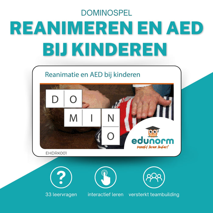 Dominospel Reanimatie en AED bij kinderen